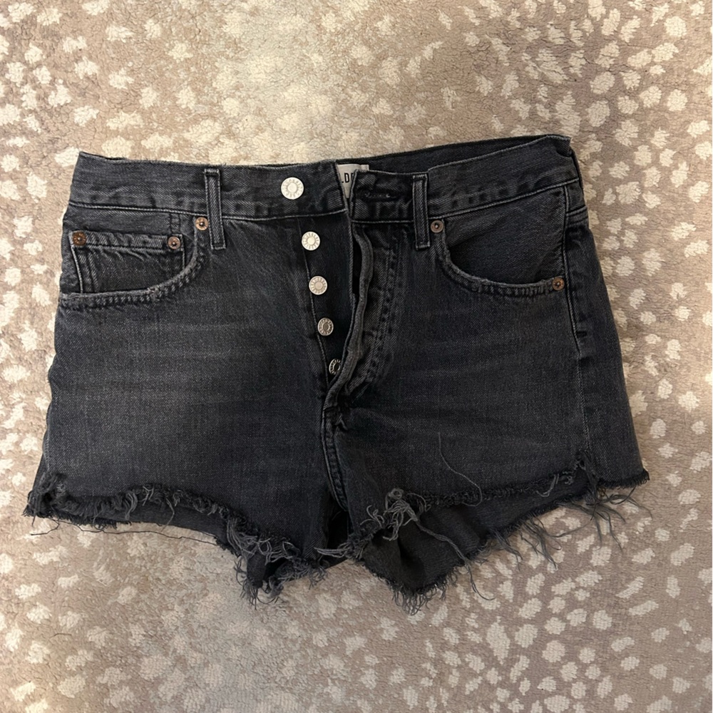 AGOLDE Parker Denim Fray Shorts